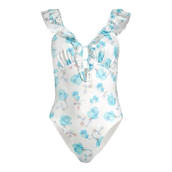 Loveshackfancy tibbie floral one piece bathing suit - Picture 3 of 9